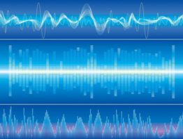 Raster illustration of Sound wave