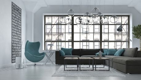 Sofa in loft apartment 2